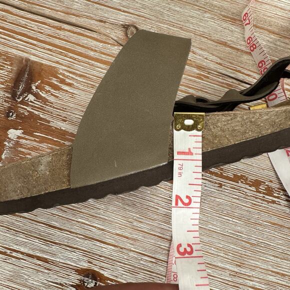 Cushionaire Libby Taupe Braided Slip-On Sandals Women’s 8M Suede Footbed Comfort - Picture 15 of 17